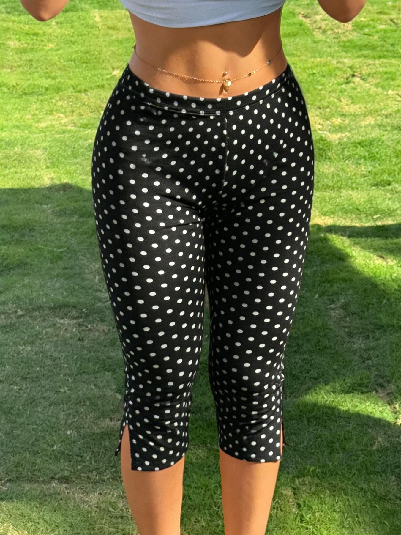 Womens Slim-Fit Cropped Sports Pants