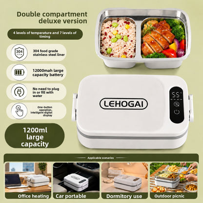 Portable Electric Lunch Box with Digital Display