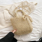Straw Woven Crossbody Beach Bag