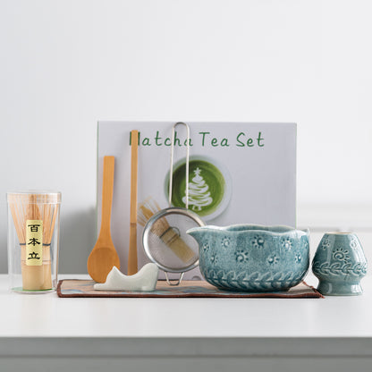 Sun and Wheat Ear Matcha Bowl