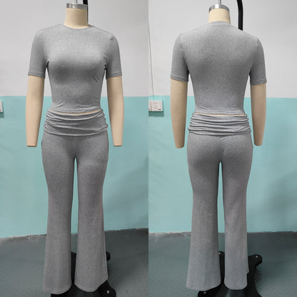 Women's Casual Knitted Two-Piece Set
