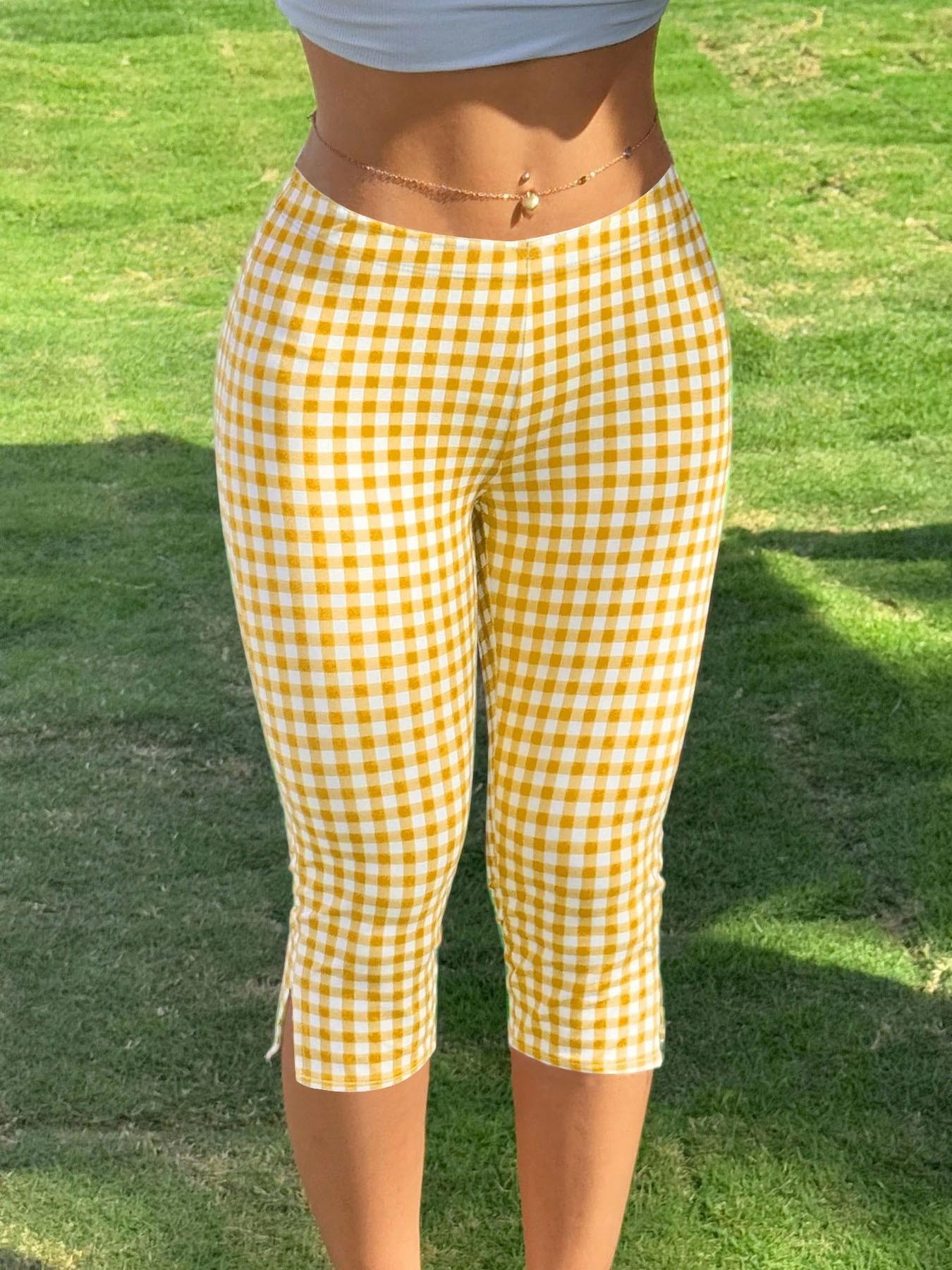 Womens Slim-Fit Cropped Sports Pants