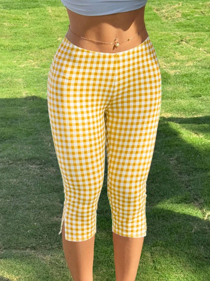 Womens Slim-Fit Cropped Sports Pants