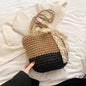 Straw Woven Crossbody Beach Bag