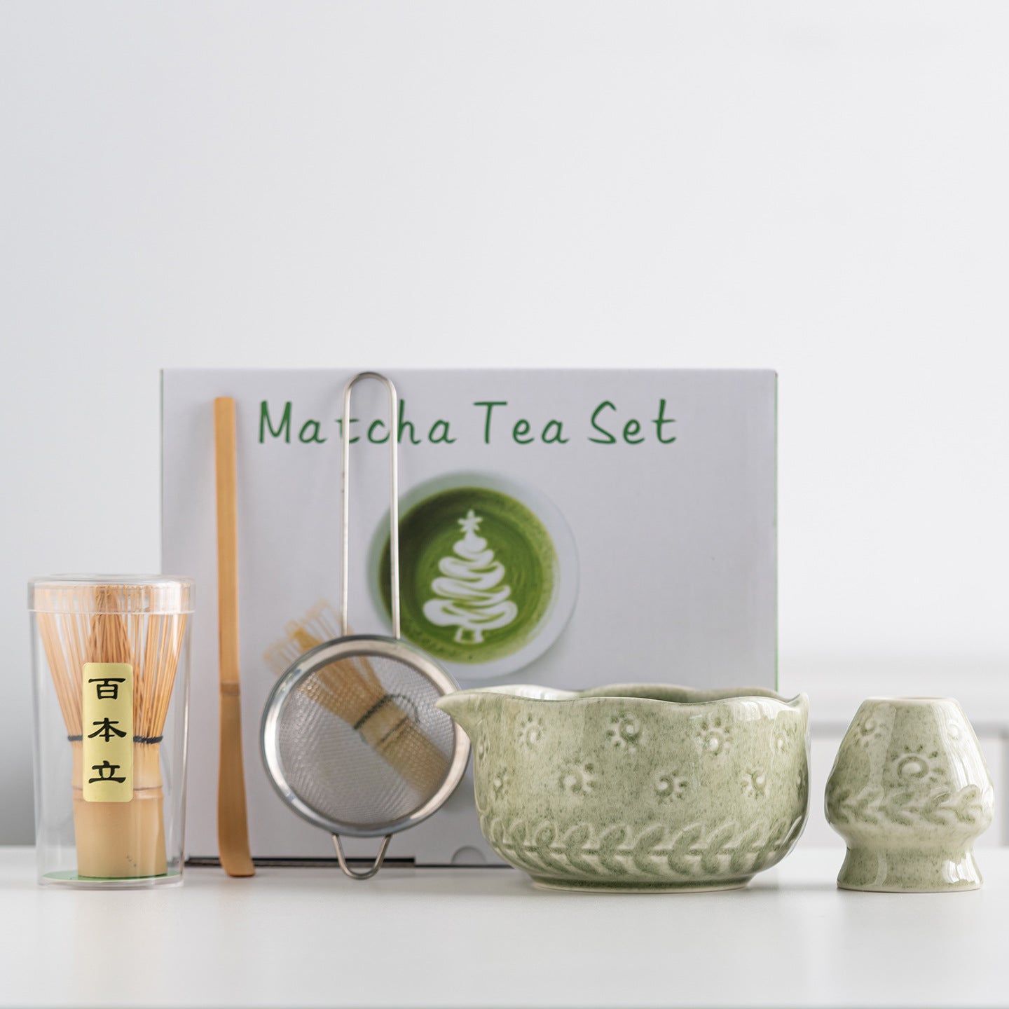 Sun and Wheat Ear Matcha Bowl