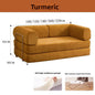Foldable Corduroy Sofa Bed with Modular Design