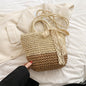 Straw Woven Crossbody Beach Bag